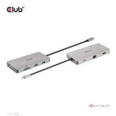 Club3D Usb Gen1 Type-C 9-In-1 Hub